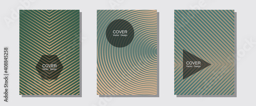 Halftone flat patterns abstract vector set.