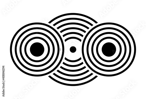 Three overlapping circles i...