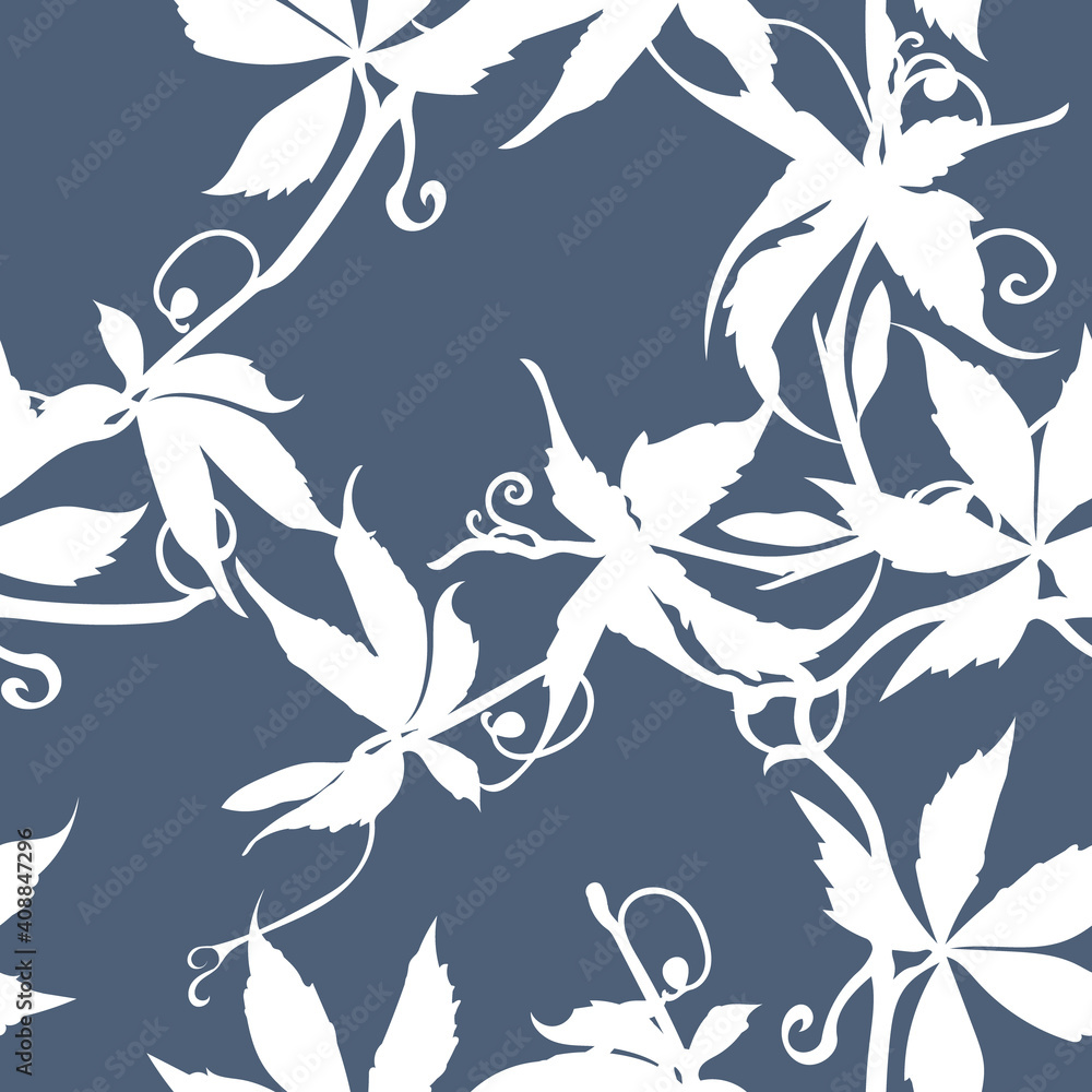 Fototapeta premium Leaves Seamless Pattern