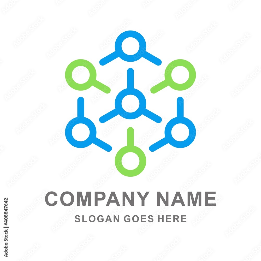 Circle Dots Digital Link Connection Business Company Stock Vector Logo Design Template Circle Dots Digital Link Connection Business Company Stock Vector Logo Design Template