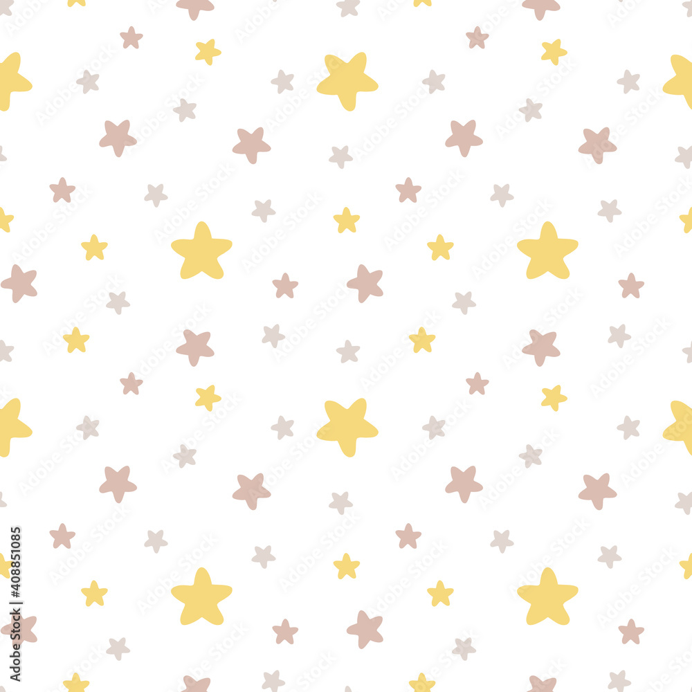 Abstract seamless pattern with stars in the night sky. Perfect background for fabric, wrapping, textile, wallpaper, decoration. Vector illustration Abstract seamless pattern with stars in the night sky. Perfect background for fabric, wrapping, textile, wallpaper, decoration. Vector illustration