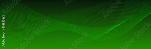 Abstract green background with lines