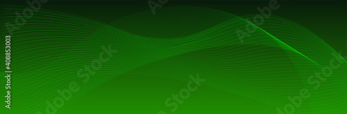Abstract green background with lines