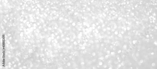 Festive silver background with sequins and rhinestones