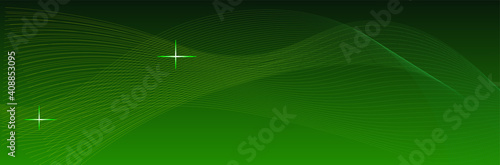 Abstract green background with lines
