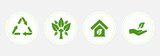 Vector set of environmental icons