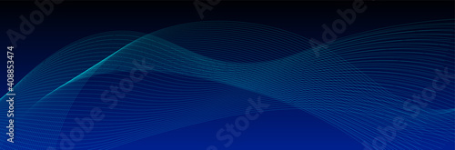 Abstract blue background with lines
