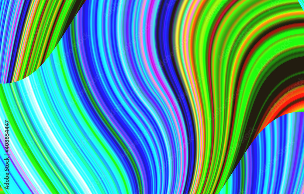 Multicolored vertical waves, background picture. Multicolored vertical waves, background picture.