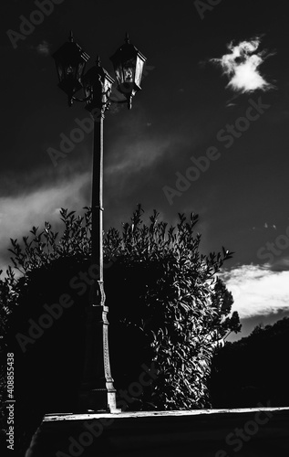 Wallpaper Mural 
black and white photo of lamp post, in the field Torontodigital.ca