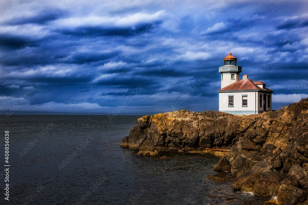 Dramatic Skies Over the Lighthouse