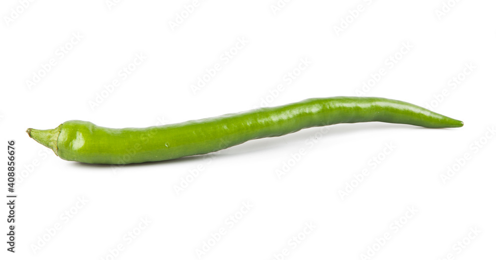Small peppers isolated on a white background. View from another angle in the portfolio. Small peppers isolated on a white background. View from another angle in the portfolio.