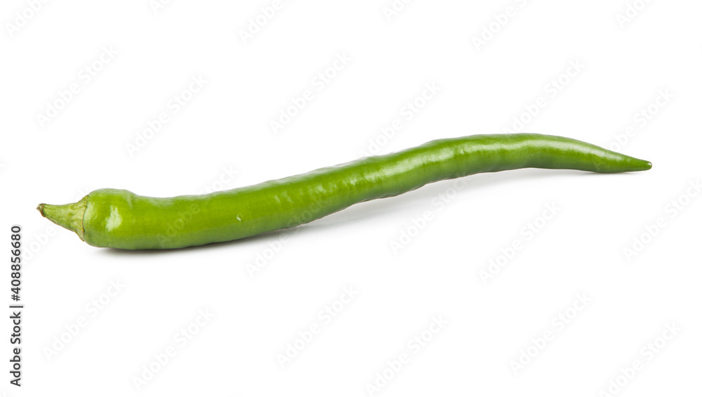 Small peppers isolated on a white background. View from another angle in the portfolio. Small peppers isolated on a white background. View from another angle in the portfolio.