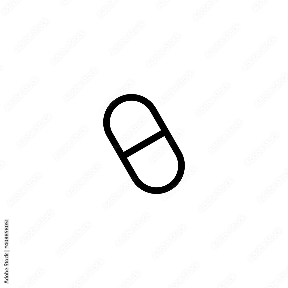 Simple icon drug outline Simple icon drug outline