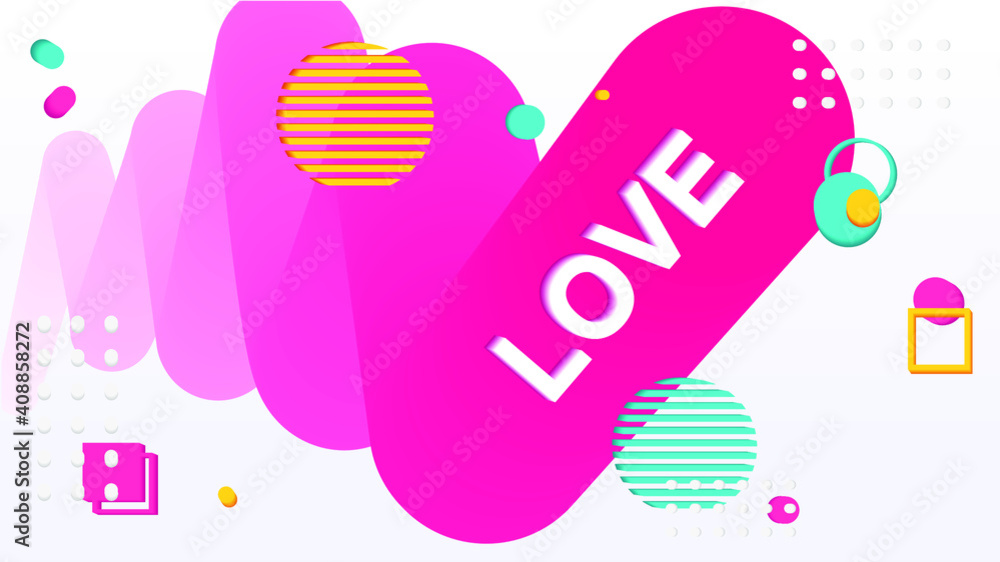 Love lettering. Abstract poster, banner. Abstract background, texture, fluidposter. Vector illustration Love lettering. Abstract poster, banner. Abstract background, texture, fluidposter. Vector illustration