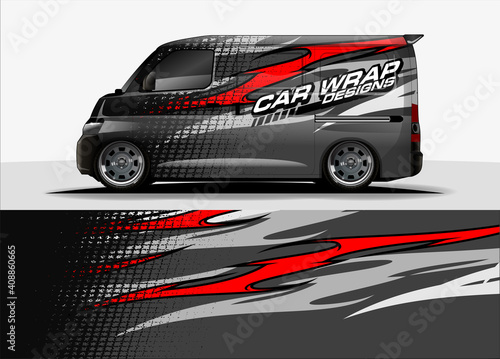 abstract background vector for racing car wrap design and vehicle livery  