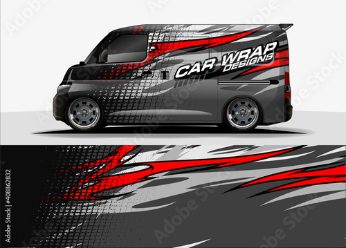abstract background vector for racing car wrap design and vehicle livery 
