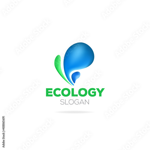 water drop logo icon design template. Business symbol or sign. Modern minimal logotype. Vector illustration