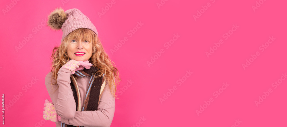 senior or adult woman isolated on background senior or adult woman isolated on background
