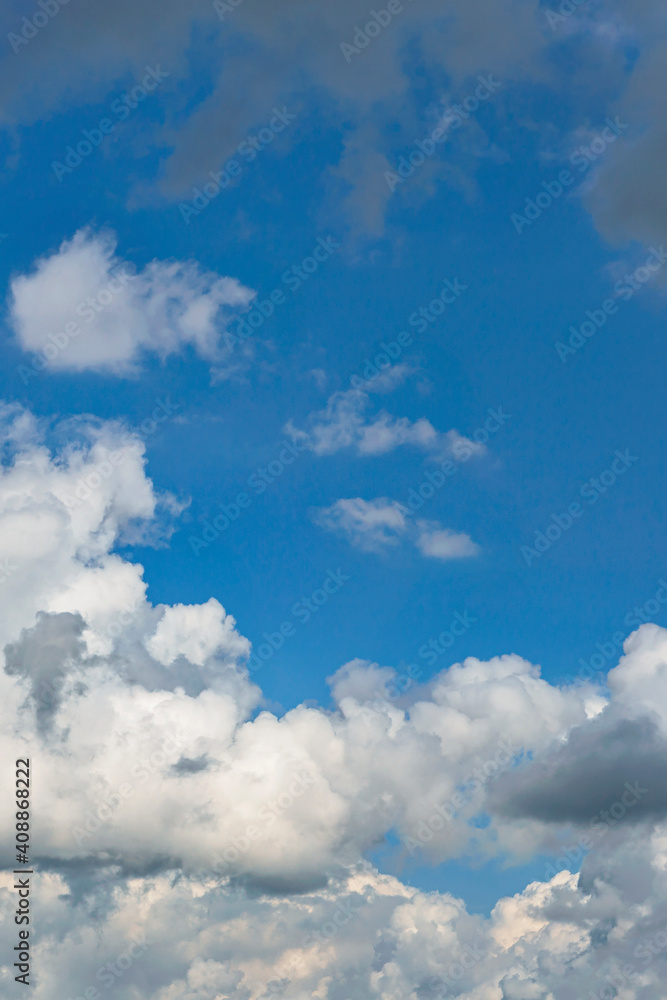 Beautiful blue sky with white clouds as a natural background. Beautiful blue sky with white clouds as a natural background.
