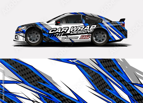 abstract background vector for racing car wrap design and vehicle livery 
