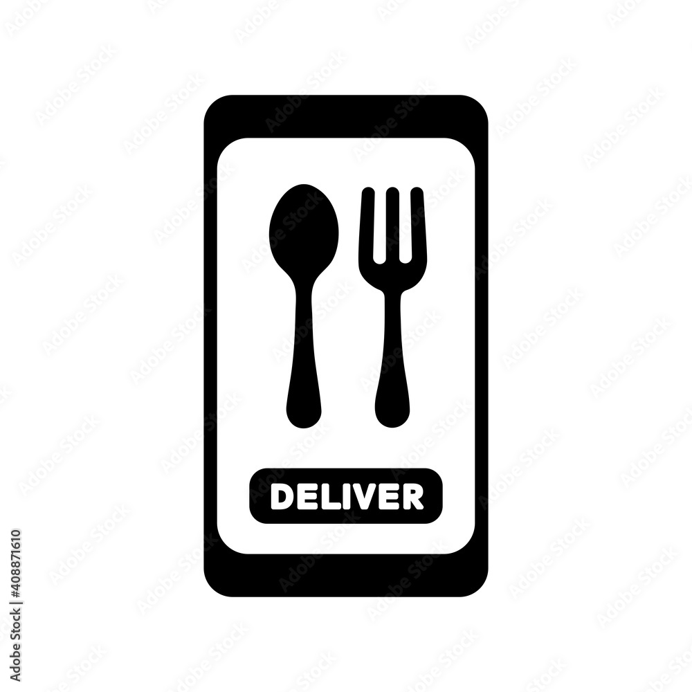 Fast food delivery service vector glyph icon Fast food delivery service vector glyph icon