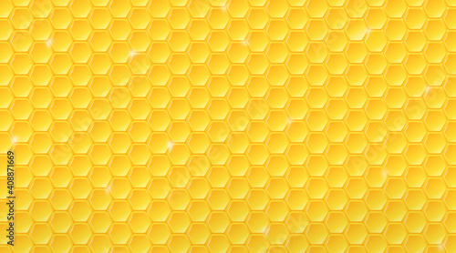 Honeycomb pattern. Geometric hive background. Eps10 vector.