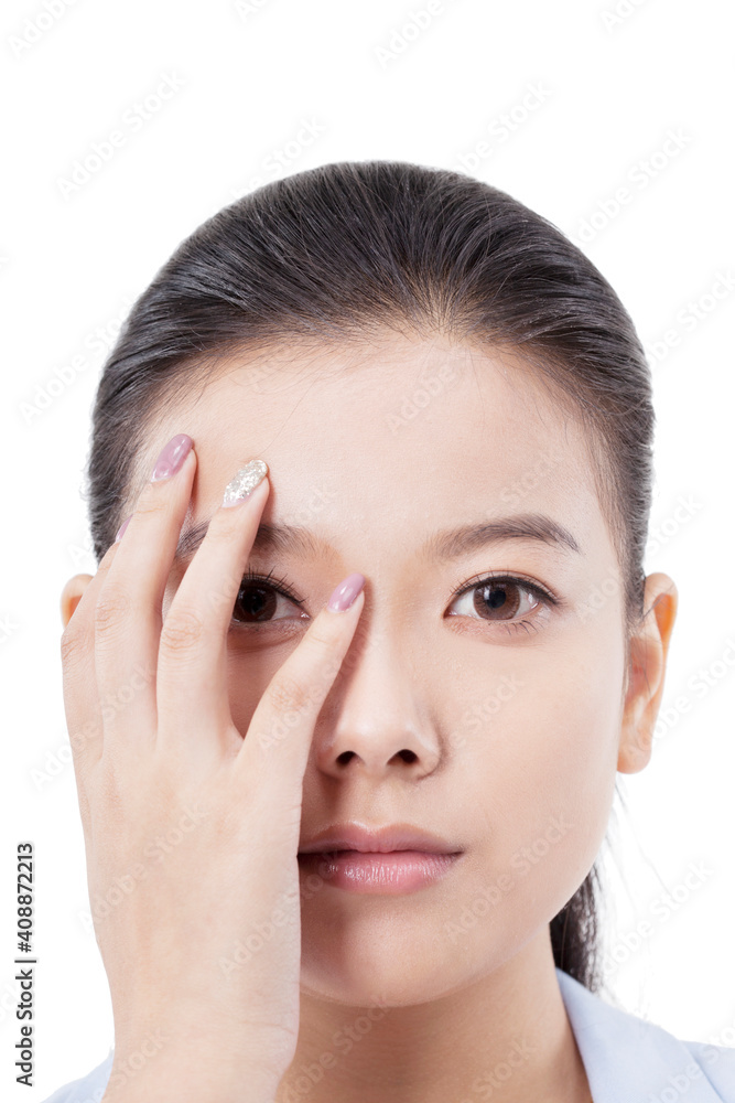 The beautiful young woman portrait The beautiful young woman portrait