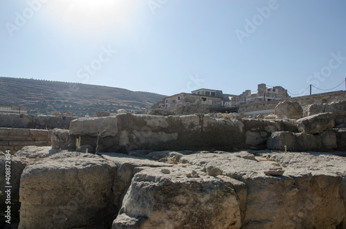 Details of Knossos palace near Heraklion, island of Crete, Greece 