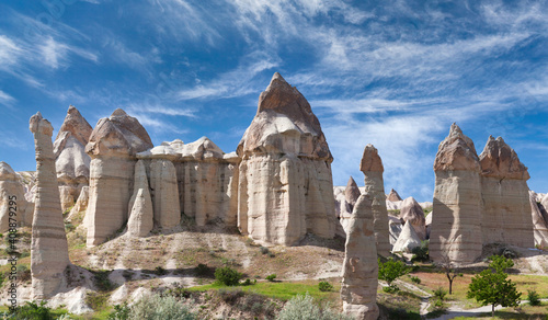 Famous Love Valley in Cappadocia, Anatolia, Turkey. Goreme National Park