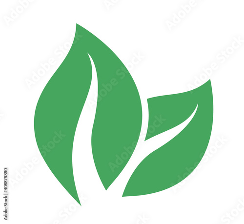 Vector leaves graphic for nature, nutrition, health, and organic designs.