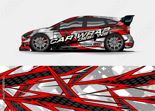 abstract background vector for racing car wrap design and vehicle livery   © talentelfino