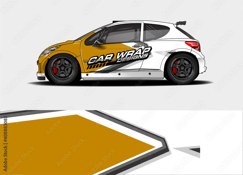 abstract background vector for racing car wrap design and vehicle livery 
