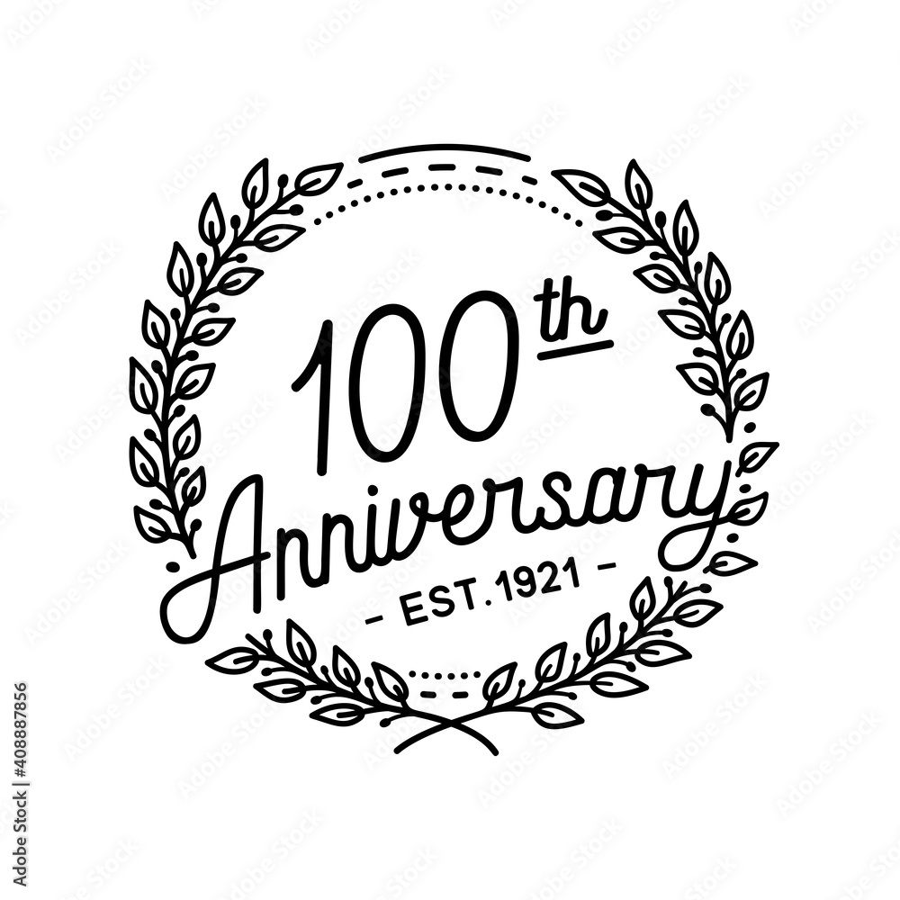 100 years anniversary celebrations design template. 100th logo. Vector and illustrations. 100 years anniversary celebrations design template. 100th logo. Vector and illustrations.