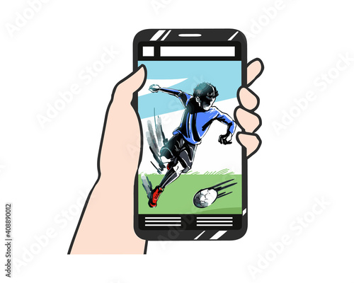 スマホ　スポーツ観戦