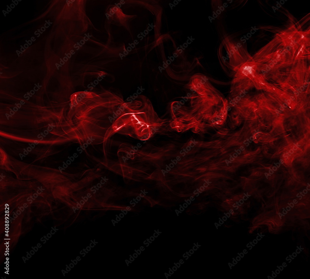 Red smoke isolated on black background and texture Red smoke isolated on black background and texture