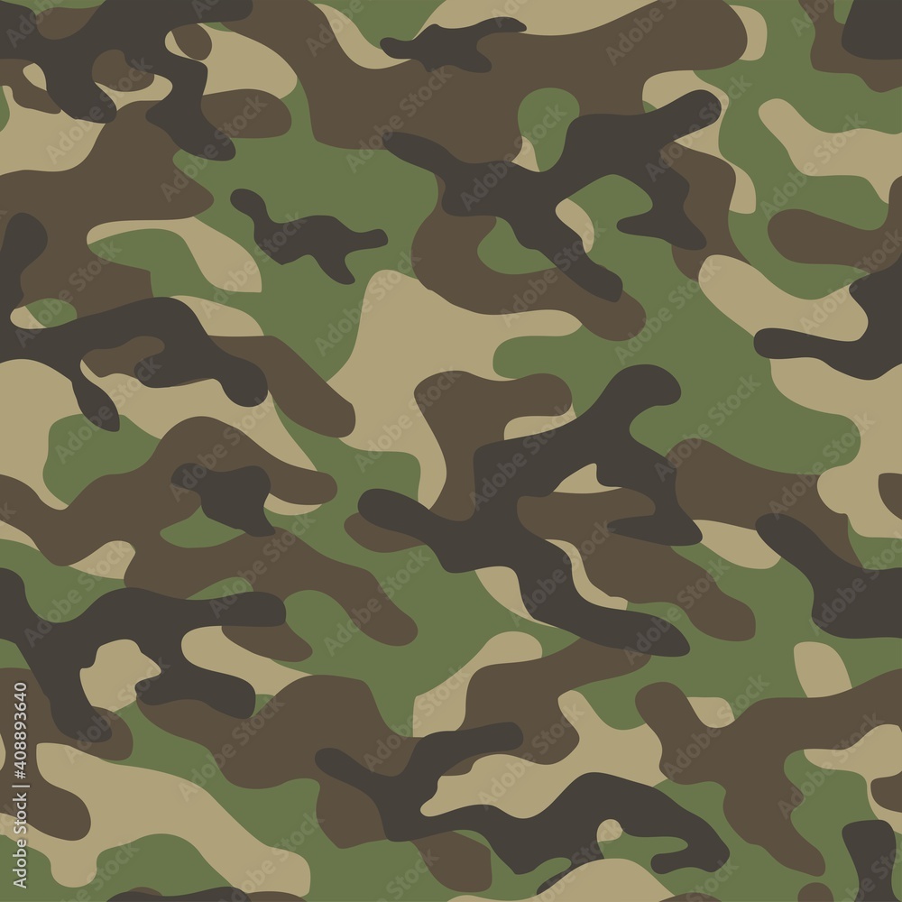 Fototapeta premium camouflage pattern seamless military vector print