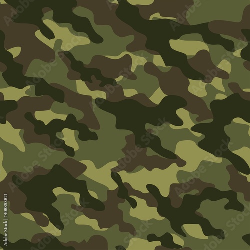 military camouflage vector seamless print green