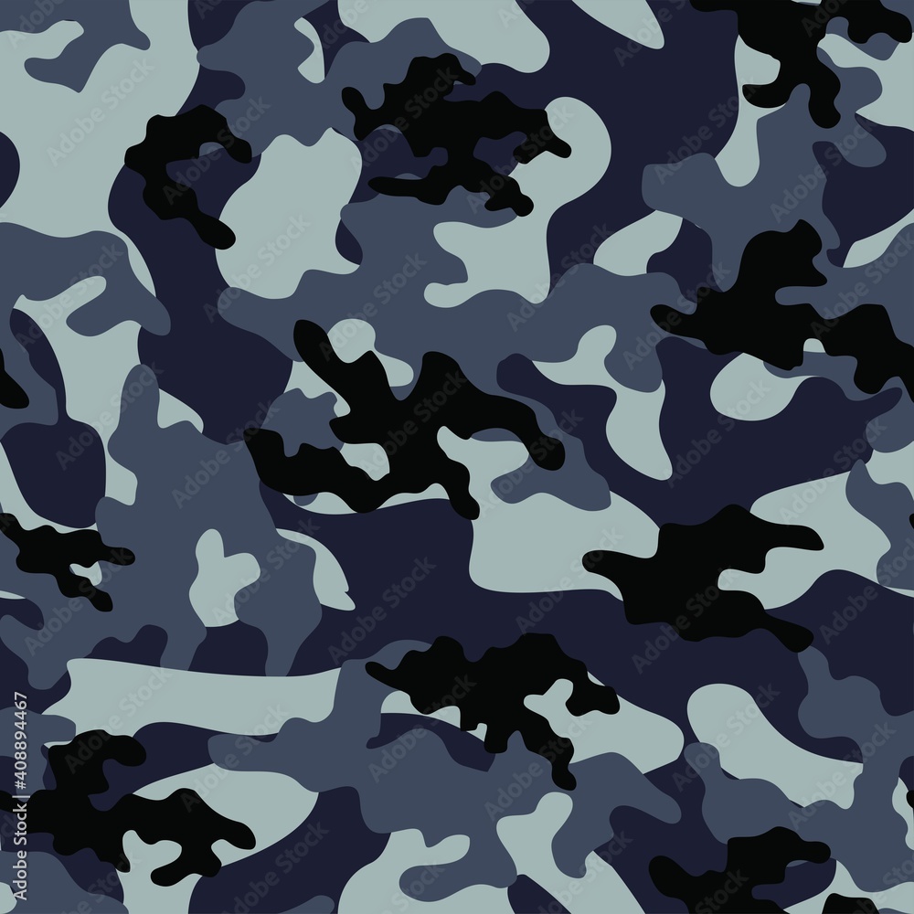 Army camouflage pattern on a dark background. Vector. Army camouflage pattern on a dark background. Vector.