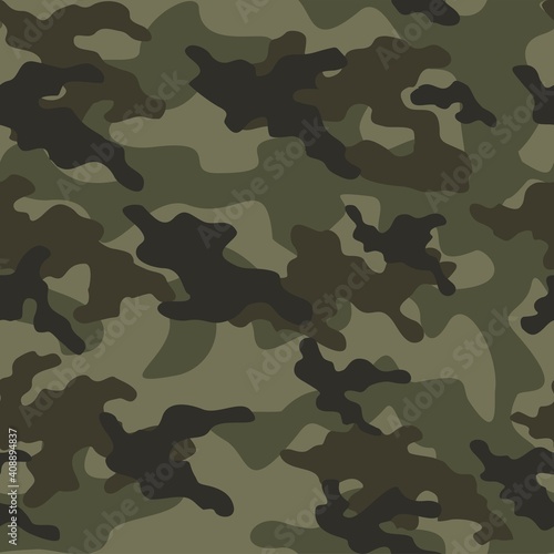 green military camouflage vector seamless print