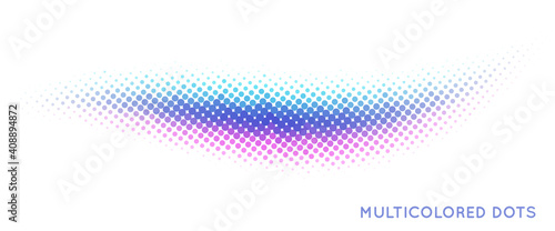 Multicolored dots. Minimal vector graphics