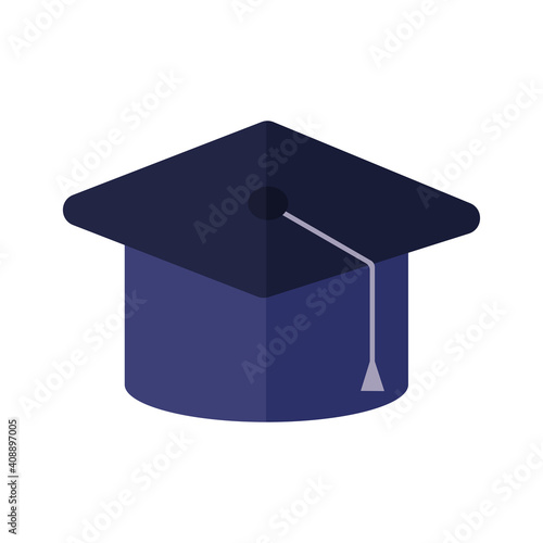 grad cap on a white background
