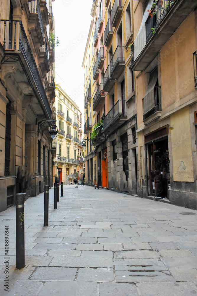 Obraz premium Architectural detail of the city of Barcelona, ​​Catalonia, Spain 