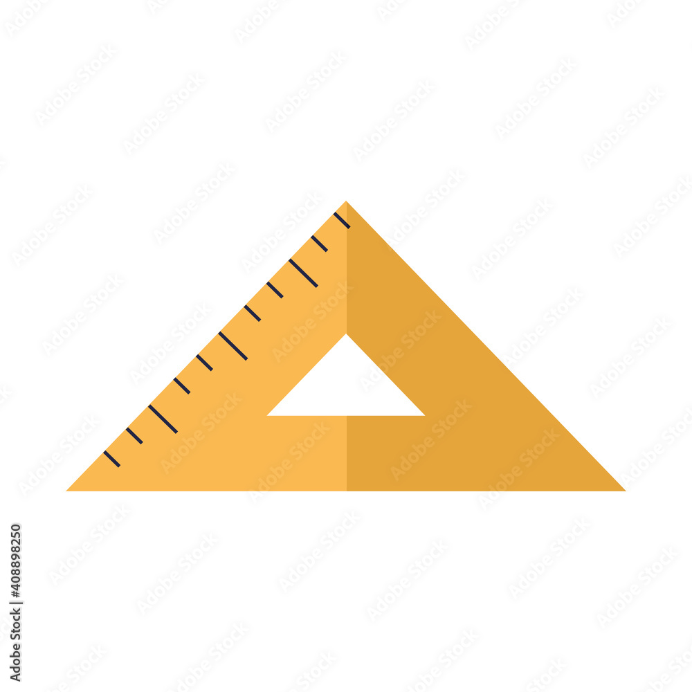 triagular ruler on a white background triagular ruler on a white background