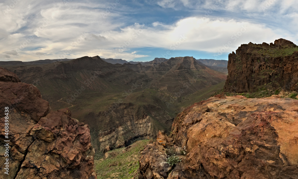 Fataga's ravine, Gran Canaria. 