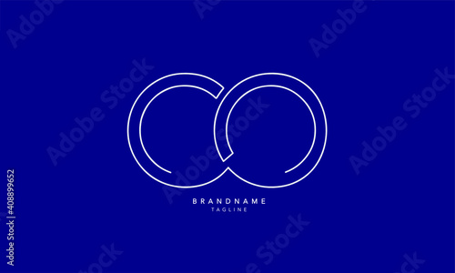 Alphabet letters Initials Monogram logo CO, OC, C and O