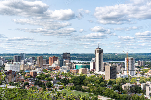 Hamilton Skyline view from the mountain. 