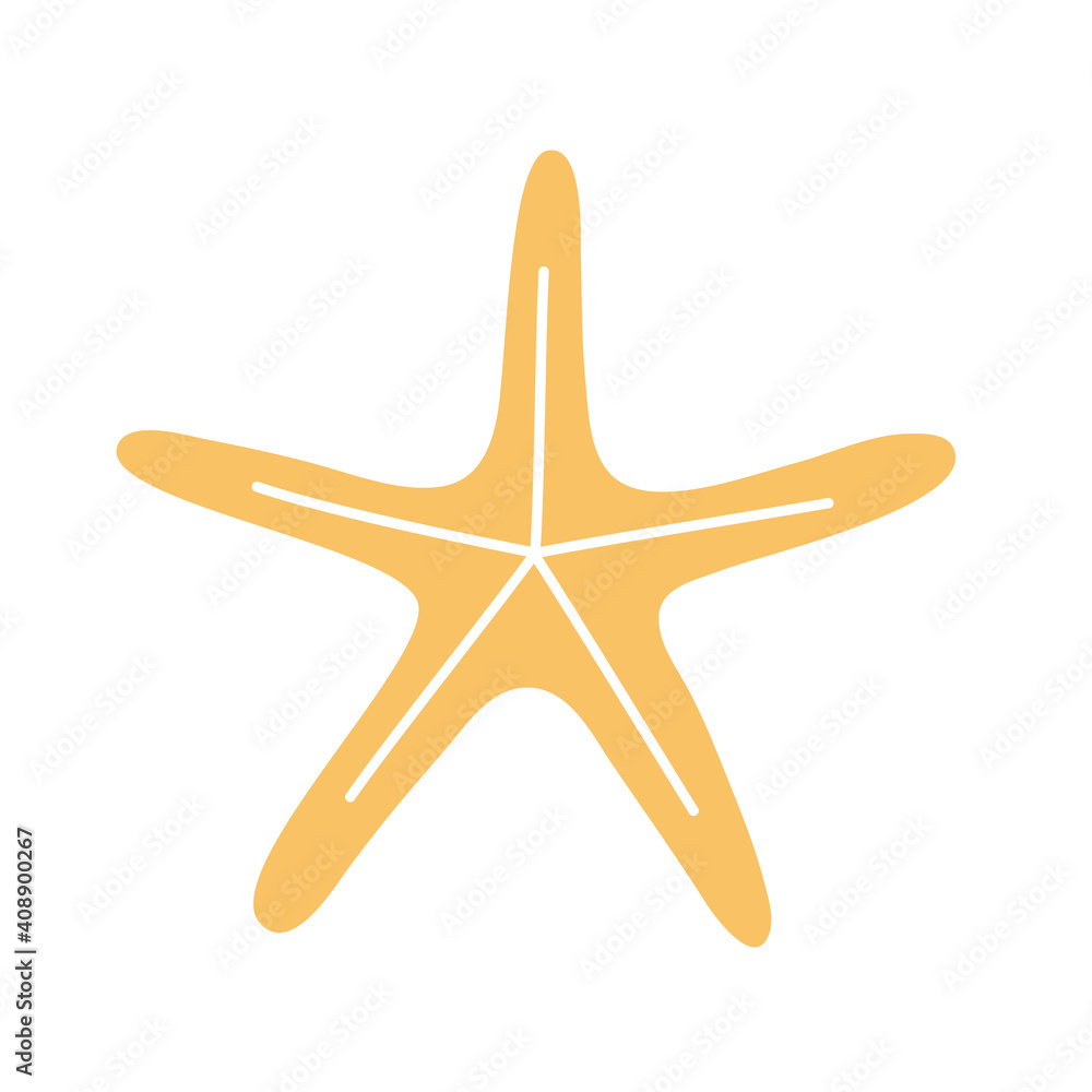 starfish with a yellow color starfish with a yellow color