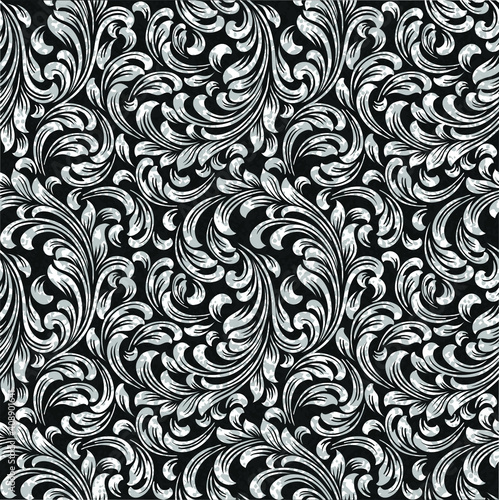 Set of Oriental vector damask patterns for greeting cards and wedding invitations.