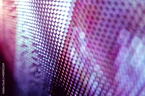 CloseUp LED blurred screen. LED soft focus background. abstract background ideal for design.