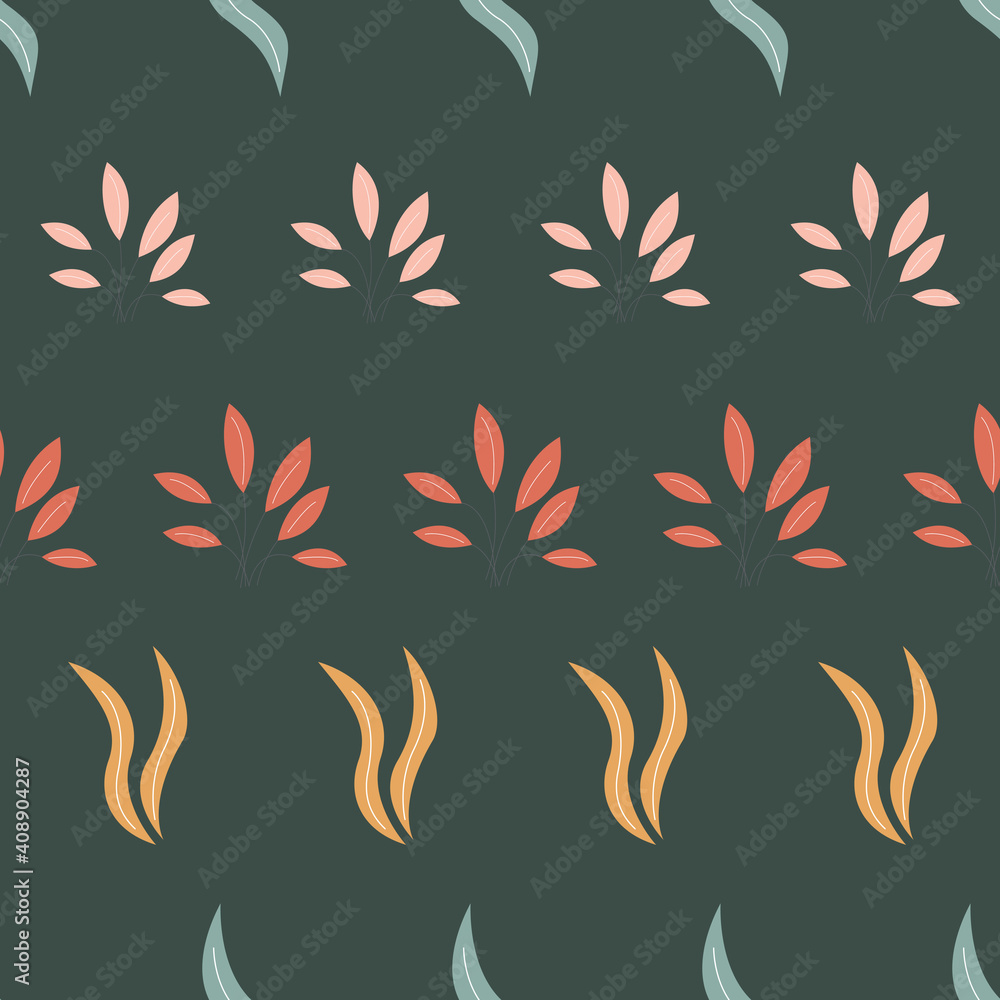 Floral botanical seamless patterns. Vector design for paper, cover, wallpaper, fabric, textile, interior decor and other project. Floral botanical seamless patterns. Vector design for paper, cover, wallpaper, fabric, textile, interior decor and other project.